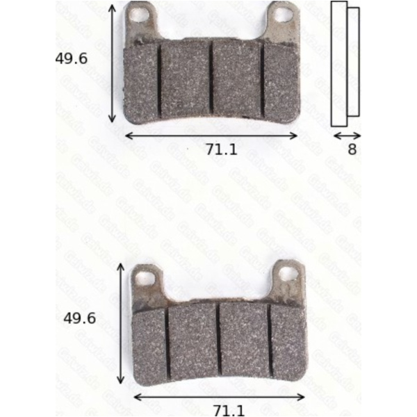 TRW 1247CRQ disk brake pads MCB 752 CRQ ECE R90 homologated TRW 1247CRQ disk brake pads MCB 752 CRQ ECE R90 homologated