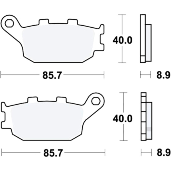 TRW MCB634 Brake pads std trw 