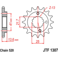 JT JTF1307.14 Ritzel FEINVERZ IN...