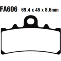 EBC FA606HH Bremsbeläge Bremsklotz Sinter HH   passend f&uuml;r Husqvarna Svartpilen  401  2020, 44 PS, 32 kw (vorne)