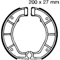 EBC 859 Brake shoes exc springs ebc