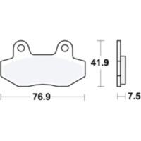 TRW MCB822 Bremsbel&auml;ge Bremsklotz Standard  