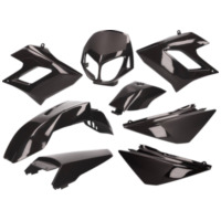 101 Octane 37341 fairing kit black for Derbi Senda DRD Racing -2010